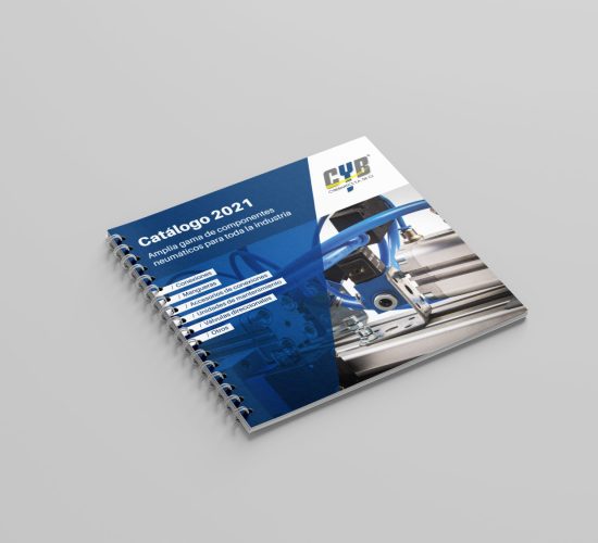 Catálogo de productos industrial para Cybermatics
